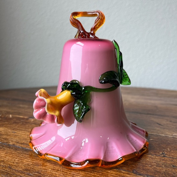 Antique 19th Century Victorian Stevens and Williams Glass Bell - Picture 3 of 8